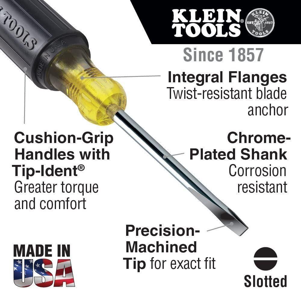 Flat shop head screwdriver